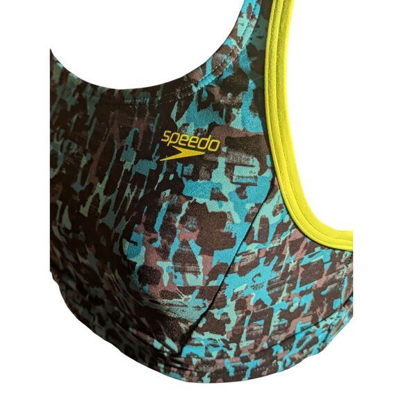Speedo Endurance Lite Sports Bra - Abstract Print - Women's Size 8 - Picture 3 of 4